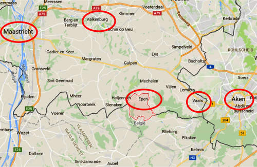 kaart van Epen Zuid Limburg
